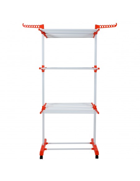 Herzberg HG-8034ORG Porte-vêtements en Mouvement Orange