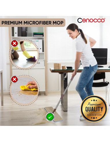 Cenocco CC-9070 Vadrouille Plate Avec Seau Brun