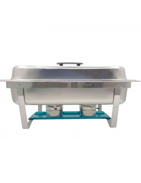 Herzberg HG-8022-1 Chafing Dish en acier inoxydable de 9 pintes 1 contenant