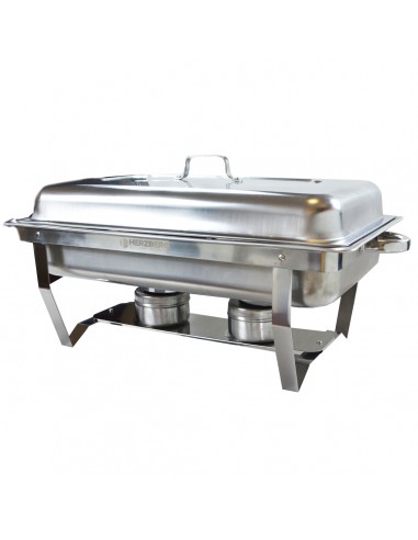 Herzberg HG-8022-3 Réchauffeur Professionnel 3 Pièces 1/3rd Pan Alimentaire