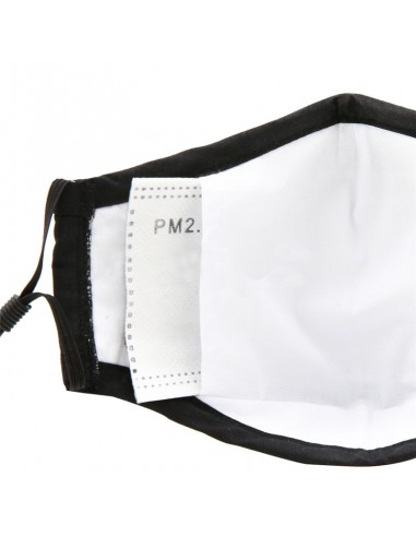 PM2.5M Masque en Coton Lavable Avec Filtres en Carbone 2 Bleu
