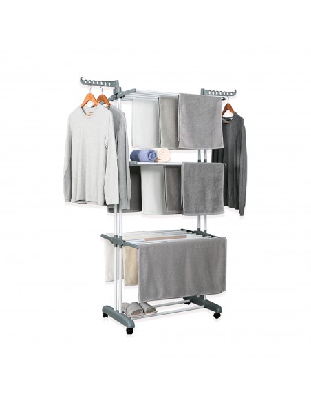 Herzberg HG-8034GRY Porte-vêtements de Déménagement Grijs