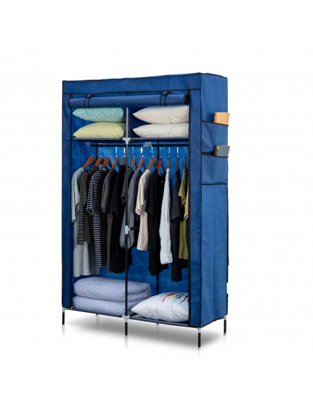 Herzberg HG-8012 Armoire de Rangement Bleu