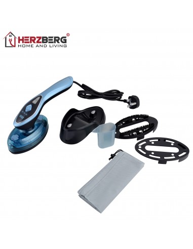 Herzberg HG-8056 Fer à Repasser à Vapeur et à Sec Portable 2 en 1