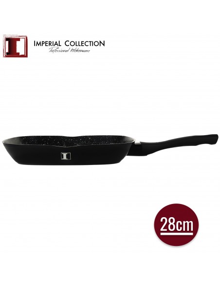 Imperial Collection Poêle à griller enduite de marbre 28 cm