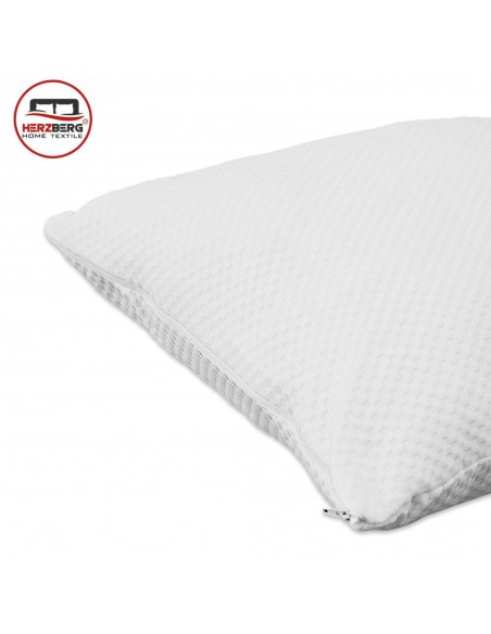 Herzberg HG-65X2 Oreiller 2 Pièces en Mousse Viscoélastique Déchiquetée