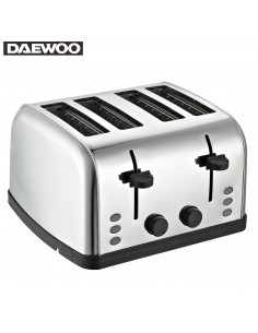 Daewoo SYM-1304 Grille-pain Large en Acier Inoxydable 4 Tiroirs 4 Tranches? 2