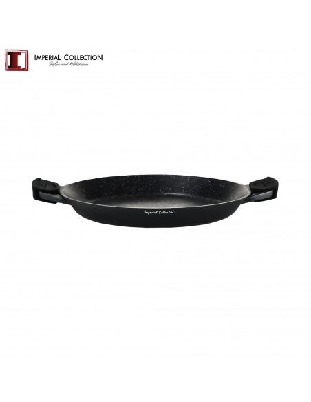 Imperial Collection Poêle à paella de 36 cm avec poignées en silicone
