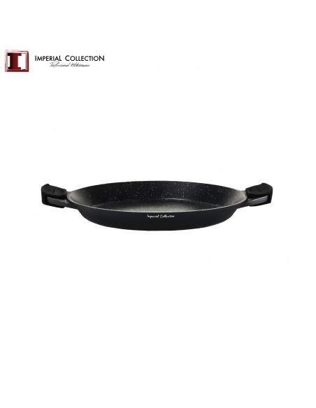 Imperial Collection Poêle à paella de 32 cm avec poignées en silicone