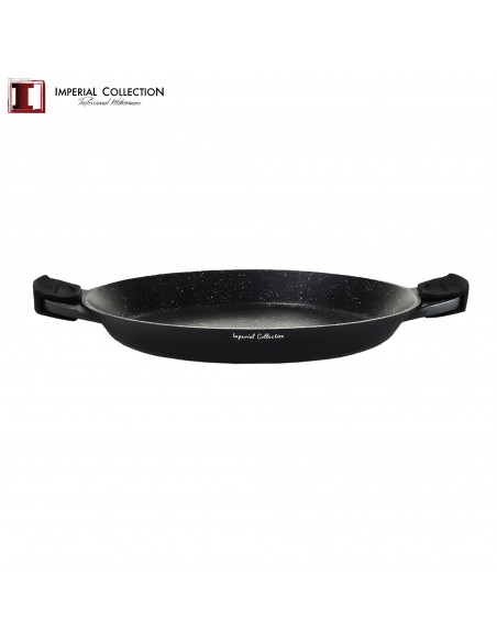 Imperial Collection Poêle à paella de 40 cm avec poignées en silicone