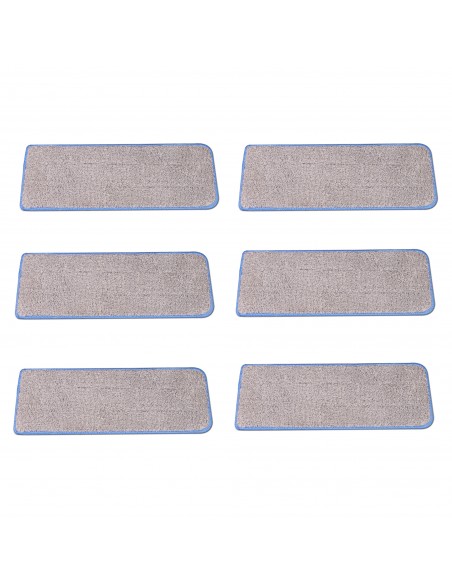 Cenocco CC-MOPM6 Ensemble de 6 Tampons de Rechange pour Vadrouille en Microfibre Lavables