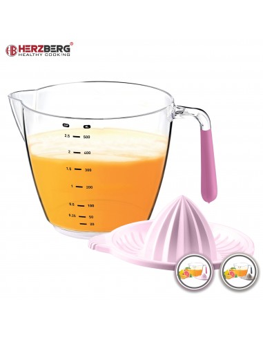 Herzberg Presse-agrumes et bol doseur Mauve