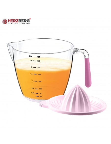 Herzberg Presse-agrumes et bol doseur Mauve