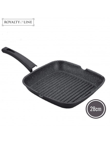 Royalty Line Poêle à griller de 28 cm avec revêtement en pierre