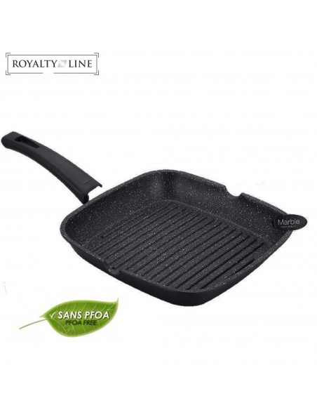 Royalty Line Poêle à griller de 28 cm avec revêtement en pierre
