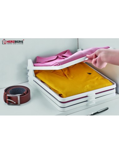 Herzberg HG-L659  Organisateur de placard et dossier pour chemises