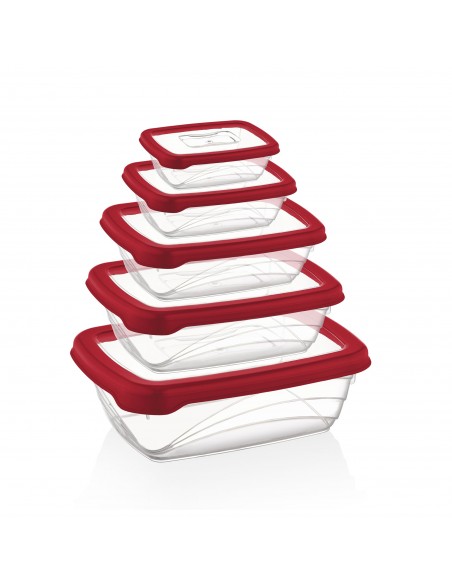Herzberg 5 Pièces Bio Saver Box Set Rouge