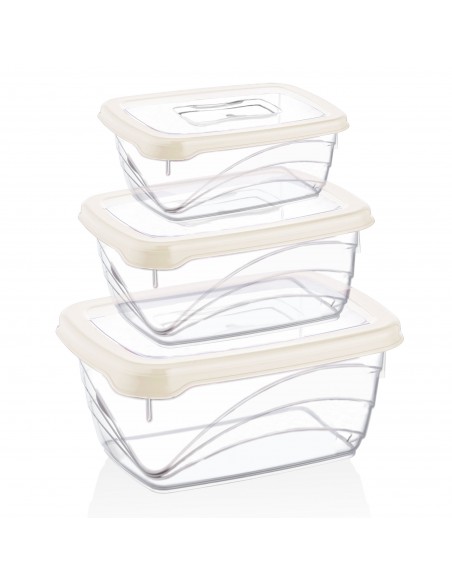 Herzberg Coffret 3 pièces Extra Deep Bio Saver Ivoire