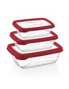 Herzberg Coffret 3 pièces Bio Saver Rouge