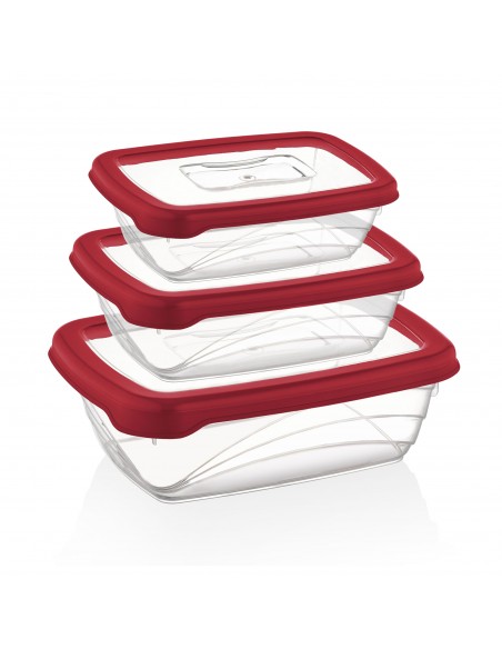 Herzberg Coffret 3 pièces Bio Saver Rouge