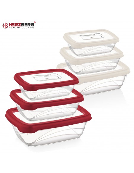 Herzberg Coffret 3 pièces Bio Saver Rouge