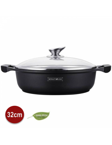 Royalty Line RL-BR32M  Marmite À Soupe Peu Profonde En Marbre 32cm