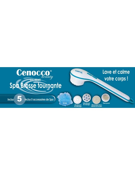 Cenocco Beauty CC-9045 Spa Brosse tournante avec des attachements