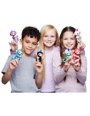 Cenocco Jouet à Doigts Singe Heureux Turquoise