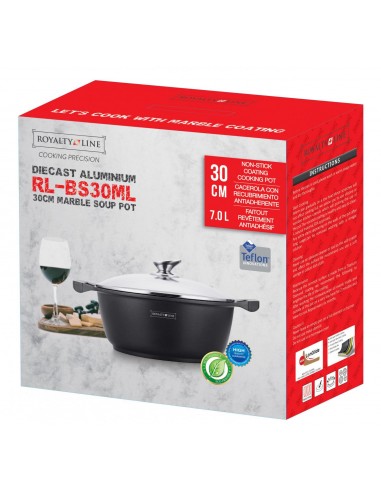 Royalty Line RL-BS30M Marmite et cocotte en marbre 30cm