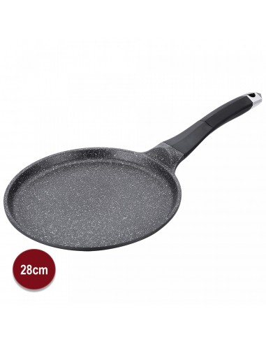 Royalty Line RL-CP28M Revêtement en Marbre Pour Poêle À Crêpes de 28cm