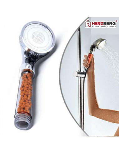 Herzberg HG-5012 Pommeau de Douche Minéralisé
