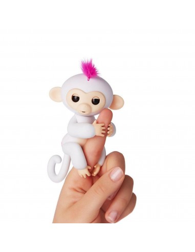 Cenocco Jouet à Doigts Singe Heureux Blanc