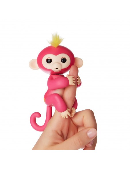 Cenocco Jouet à Doigts Singe Heureux Rose