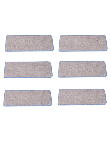 Cenocco CC-MOPM6 Ensemble de 6 Tampons de Rechange pour Vadrouille en Microfibre Lavables
