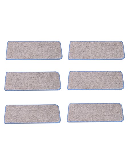 Cenocco CC-MOPM6 Ensemble de 6 Tampons de Rechange pour Vadrouille en Microfibre Lavables