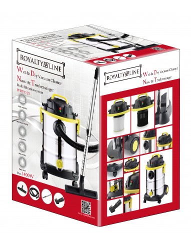 Royalty Line RL-WDVC25 Aspirateur eau et poussière 1400W