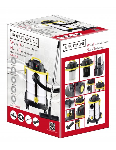 Royalty Line RL-WDVC25 Aspirateur eau et poussière 1400W