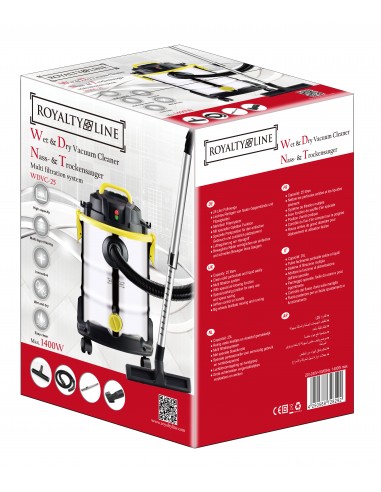 Royalty Line RL-WDVC25 Aspirateur eau et poussière 1400W