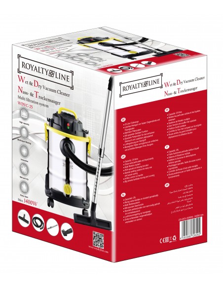 Royalty Line RL-WDVC25 Aspirateur eau et poussière 1400W