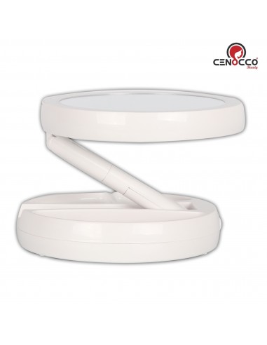 Cenocco Miroir De Courtoisie Pliable à LED