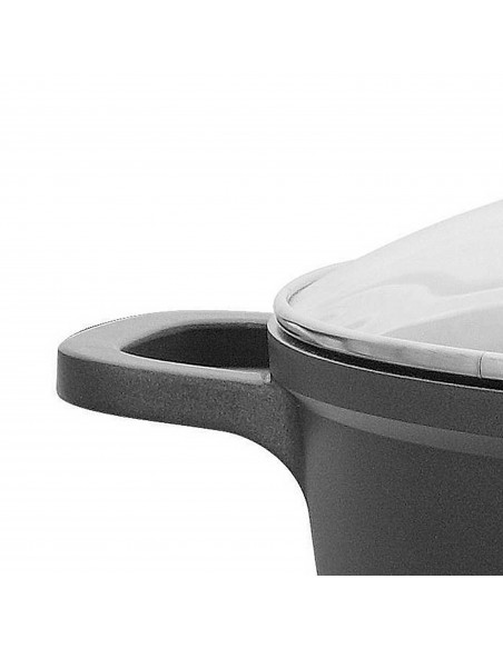 Royalty Line RL-BS40M Cocotte en fonte avec couvercle en verre 40 cm