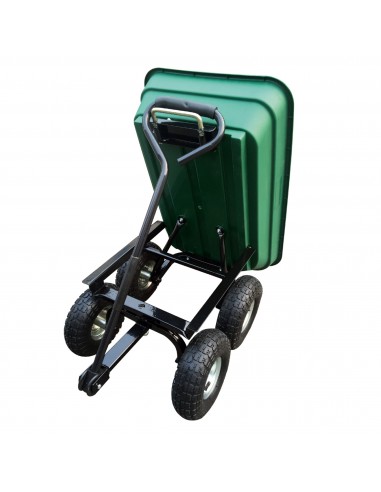 Herzberg HG-8028-75 Chariot-Benne à Roues 75L