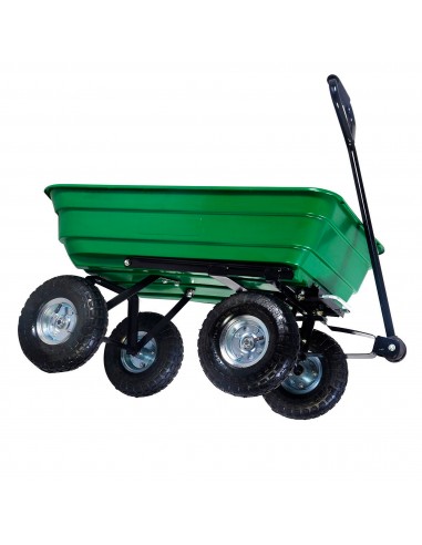 Herzberg HG-8028-75 Chariot-Benne à Roues 75L