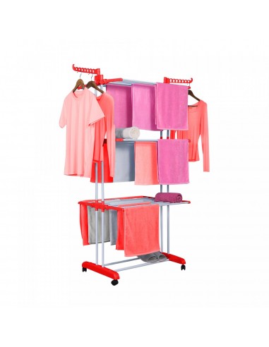 Herzberg HG-8034ORG Porte-vêtements en Mouvement Orange