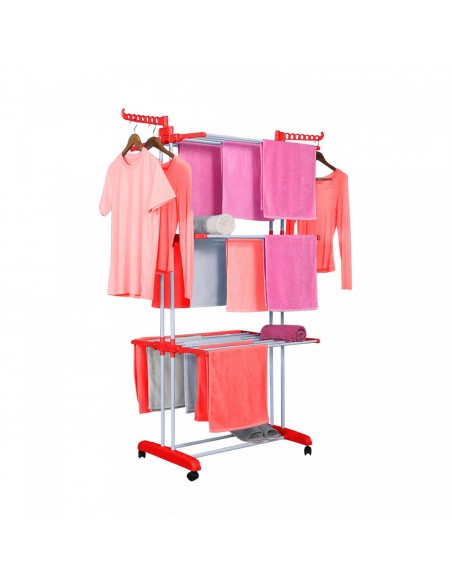 Herzberg HG-8034ORG Porte-vêtements en Mouvement Orange