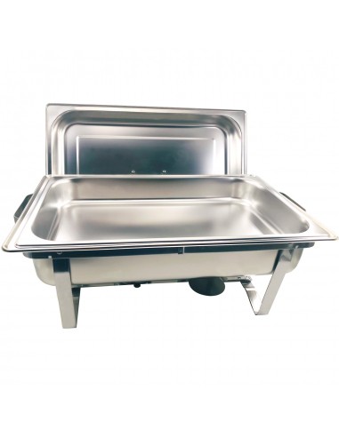 Herzberg HG-8022-1 Chafing Dish en acier inoxydable de 9 pintes 1 contenant