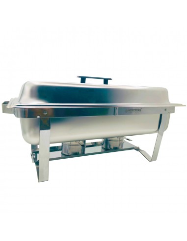 Herzberg HG-8022-1 Chafing Dish en acier inoxydable de 9 pintes 1 contenant