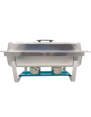 Herzberg HG-8022-1 Chafing Dish en acier inoxydable de 9 pintes 1 contenant