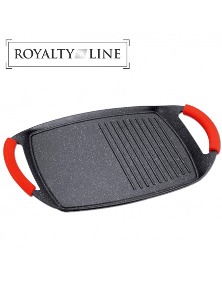 Royalty line RL-BTG47M? Poêle à Griller à Deux Poignées Revêtue de Marbre.