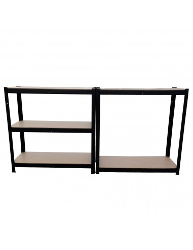 Herzberg HG-8027BLK Etagère de Rangement Enduite Noire